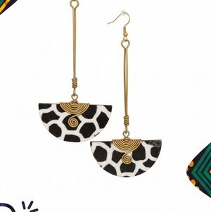 Long dangle handmade earrings